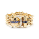 Yellow Gold Sapphire and Diamond Bracelet by Tiffany & Co.,  Serial FL30022